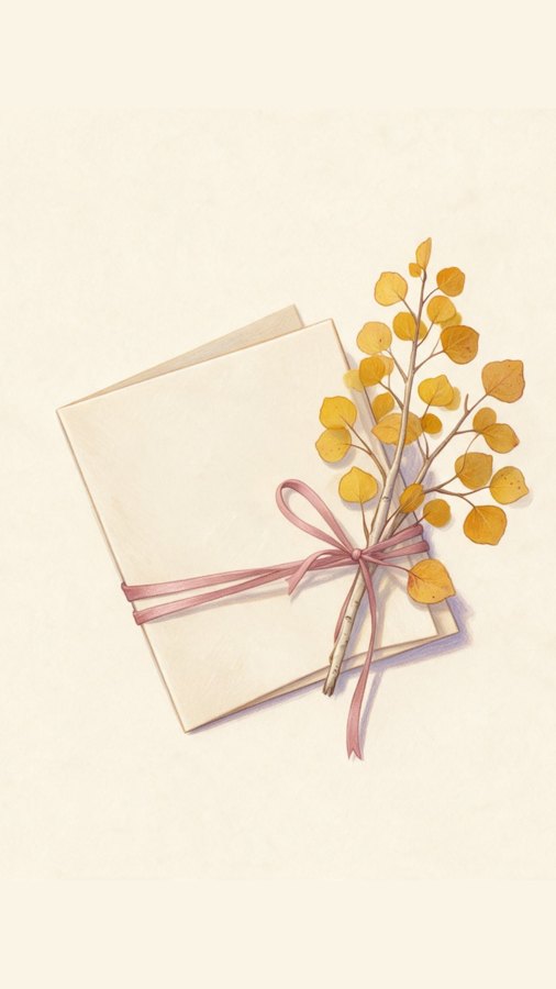 Gifts highlight cover, card with aspen sprig