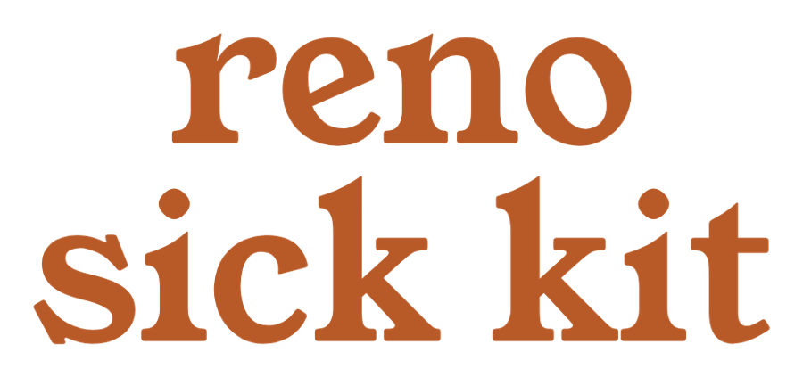 reno sick kit stacked logo in orange